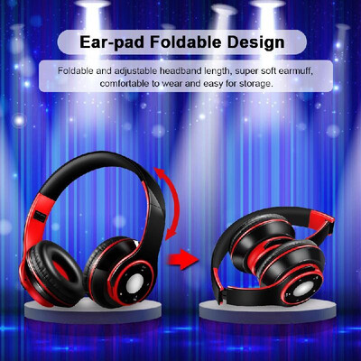 

SG-8 Bluetooth 40 EDR Headphones Wireless Stereo Music Headset Over-ear TF Card FM Radio Foldable Wired Earphone Hands-free w