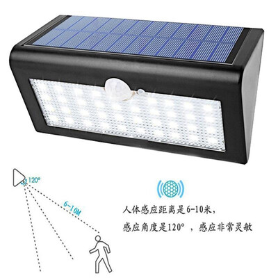 

Cross-border dedicated solar lights outdoor super bright garden lights 38LED human body induction household wall lamp factory dire