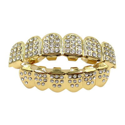 

2018 new hot Hip-hop with diamond braces new design for Birthday party&Party decoration