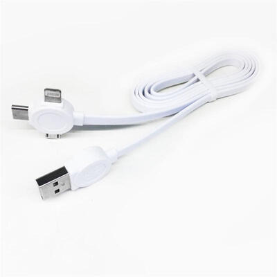 

3-in-1 Universal Data Line USB To Type-C Micro USB Lightning Charging Cable For IPhone Android Phones-1m