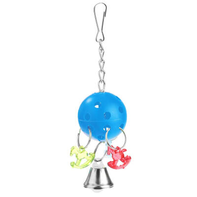 

Plastic Ball Chain Bell Parrot Toys for Bird Biting Chewing Cage Hang Decor