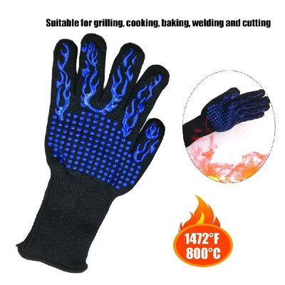 

Kitchen Gloves BBQ Heated Heat-resistant Multi-purpose Cooking Gloves Suitable for Grilling Cooking Baking Welding&Cutting