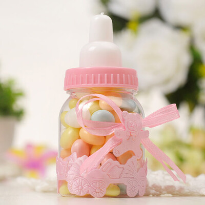 

Cute Birthday Decoration Baby Christening Shower Baptism Party Candy Box Milk Bottle Shape