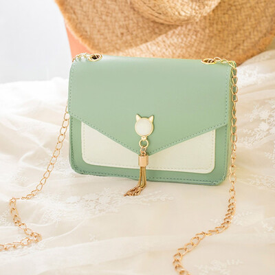 

Tailored Women Cover Fringe Shoulder Small Square Bag Messenger Cat Mobile Phone Bag