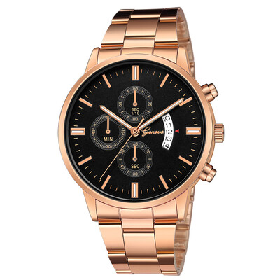 

Gobestart Mens Stainless Steel Quartz Analog Date Wrist Watch Sport Watches Gifts