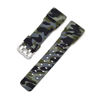 

Waterproof Watchband Rubber Silicone Strap Diving Sport Watchstrap Camouflage Suitable for Casio GA-110 100 120&GD120