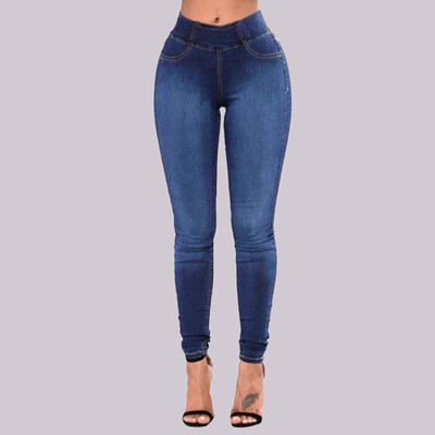 

〖Follure〗Women Slim Solid Pockets Long Jeans Denim Sexy Skinny Pants Daily Trousers
