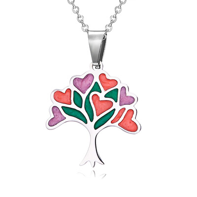 

New Colorful Stainless Steel Animal Enamel Necklace Pendant Women Charm Jewelry Gift