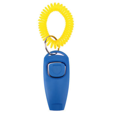 

Pet Trainer Clicker Pet Dog Cat Training Sound Key Ring&Wrist Strap