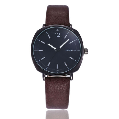 

Korean version of the square head fashion ladies belt watch simple engraved