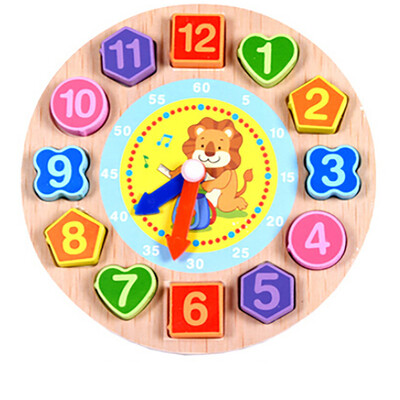 

Tailored Cartoon Animal Educational Toys For Children Wooden Beaded Digital Clock