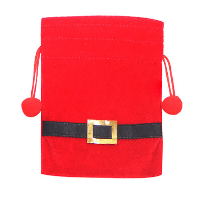 

Tailored Christmas Sled Shape Portable Candy Bag Cartoon Deer Pattern Apple pouch Snowman