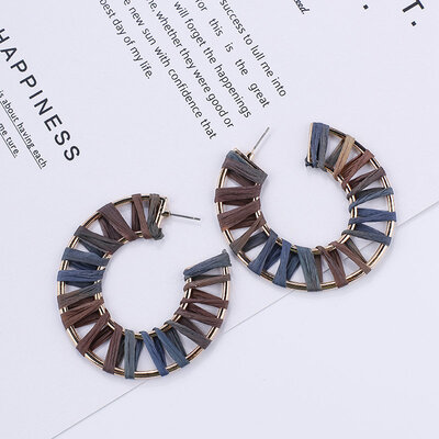 

Flashbuy Boho Style Handmade Rattan Drop Earrings For Women Trendy Rafite Pendantes Bohemia Earrings Party Fashion Jewelry