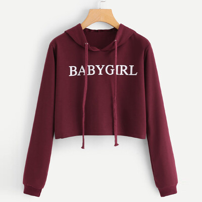

Nomeni Womens Long Sleeve Letter Printed Hoodie Sweatshirt Jumper Pullover Tops Blouse