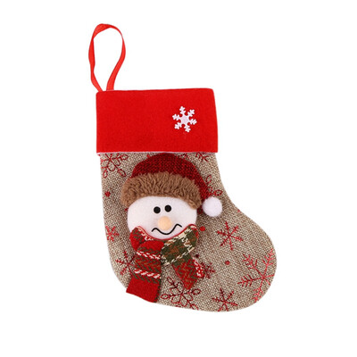 

Christmas Stockings Gift Bag Small Christmas Stockings Candy Bag Merry Christmas Favor Party Decorations for Home New Year Gift