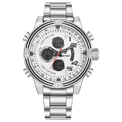 

WEIDE WH5209 Quartz Digital Electronic Watch Business Men Fashion Casual Outdoor Sports Male Wristwatch Dual Time Month Date Week