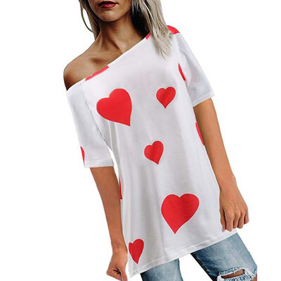 

Nomeni Women Girls Plus Size Print Tees Shirt Short Sleeve T Shirt Blouse Tops
