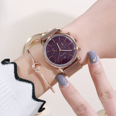 

Simple couple belt watch simple texture dial waterproof quartz belt watch watch