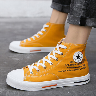 

Mens shoes summer 2019 new casual breathable tide shoes Korean version of the trend cloth shoes men 100 canvas high-heeled board