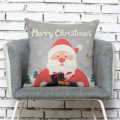 

Siaonvr Home Decor Cushion Cover Merry Christmas Pillowcase Sofa Throw Pillow Covers