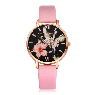 

High Quality Womens Watches Fashion Leather Strap Rose Gold Ladies Clock Quartz Wristwatch Casual Dress Luxury Kol Saati