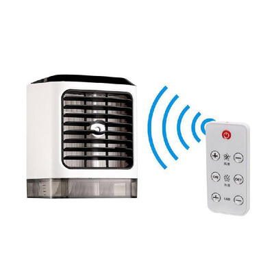 

USB Power Mini Portable Air Conditioner Humidifier Purifier Desktop Air Cooling Fan Air Cooler Fan for Office Home Built-in 7 Col