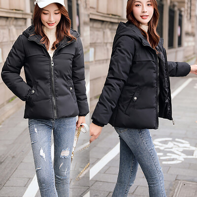 

Roseonmyhand Women Winter Warm Coat Hooded Thick Warm Loose Jacket Short Overcoat