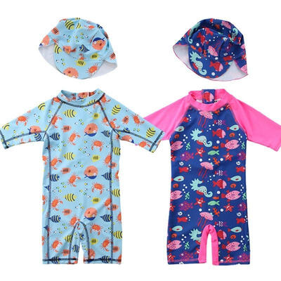 

Fashion Toddler Kids Baby Boy Girl Rash Guard Sun Protective Surf Beach Swimwear