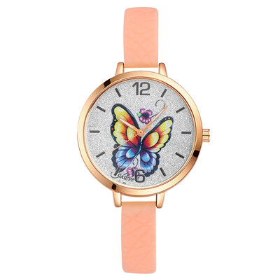 

Watch Butterfly Dial Quartz Watch GAIETY Brand Fashion Watch Silicone Strap