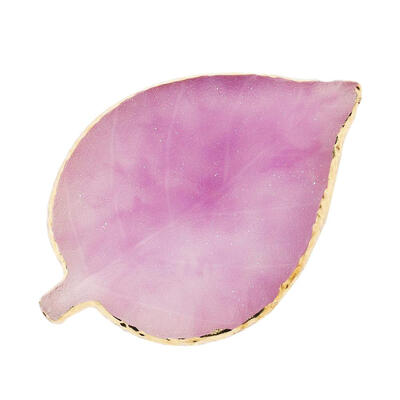 

Leaf Shape Natural Resin Nail Art Color Palette Acrylic Gel Polish Holder