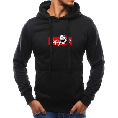 

Mens Casual Long Sleeve Pullover Hoodies Autumn Winter Print Warm Sweatshirt