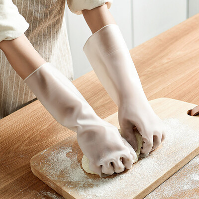 

〖Follure〗5 Pairs Waterproof Kitchen Cleaning Rubber Gloves for Dish Washing Bowl