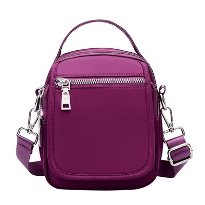 

Tailored Womens Fashion Nylon Waterproof Shoulder Messenger Pure Color Bag