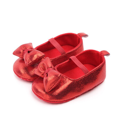 

born Cute Princess Baby Girls Soft Crib Shoes Prewalker Soft Sole Moccasin Bowknot Shoes bebek ayakkabi 0-18M