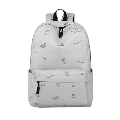 

Fashion Teenage Girls Preppy Style Backpack Letter Print Travel School Bags