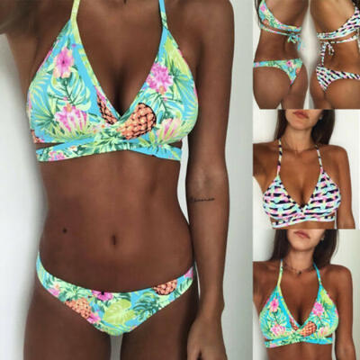 

Womens Bikini Set Bandage Push-Up Padded Swimwear Swimsuit Bathing Brazilian