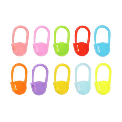 

Colorful Plastic Safty Pins Sweater Mark Buckle Needle DIY Weaving Tools