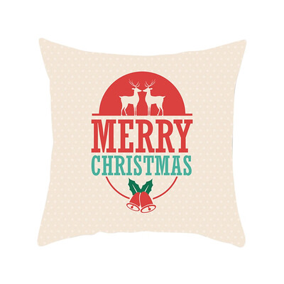 

Tailored Merry Christmas Pillow Cases Nordic Sofa Cushion Cover Home Decoration