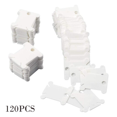 

Siaonvr 120 Pieces Plastic Floss Bobbins for Embroidery Floss Organizer