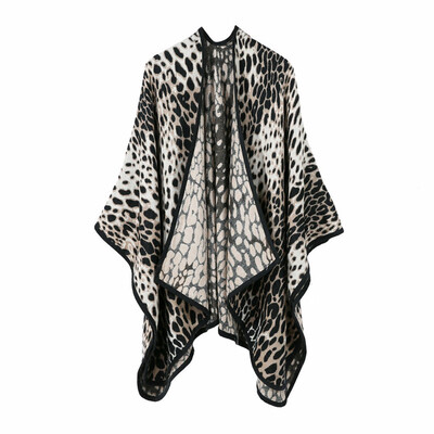 

Toponeto Women Winter Knitted Cashmere Poncho Capes Shawl Cardigans Sweater Coat
