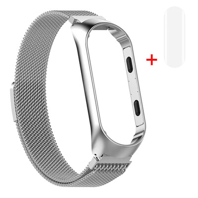 

〖Follure〗Milanese Magnetic Stainless Steel Watch Band Strap Film For Xiaomi Mi Band 4