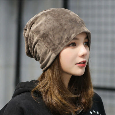 

Women Ladies Velvet Winter Warm Slouch Beanie Ski Hip Hop Hat Cap Oversized