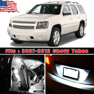 

14PCS Xenon White Interior LED Light Package Kit Combo For 2007-12 Chevy Tahoe