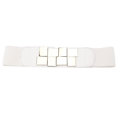 

New Fashion Women Belt Sequined Clasp Front Stretch Elastic Cummerbund Wide Belt Waistband Strap
