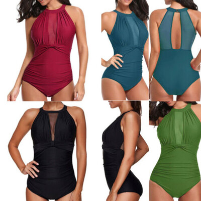 

New Women One-Piece Swimsuit Beachwear Swimwear Push-up Monokini Bikini Bathing