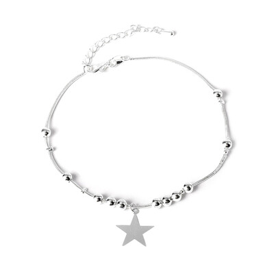 

New Fashion Foot Chain Tibetan Silver Color Anklet Bracelet On For Women