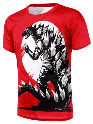

Animal Printed Short Sleeves T-shirt