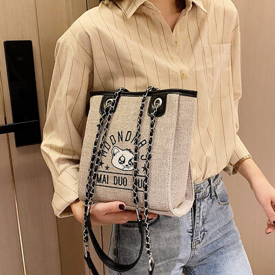 

Foreign womens bag 2019 new fashion shoulder bag summer small fresh messenger bag wild ins chain handbag