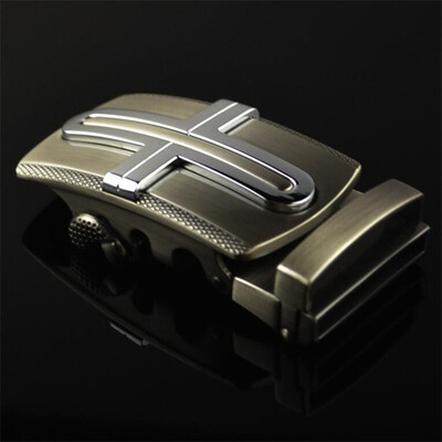 

Fashion Mens Business Alloy Automatic Buckle Unique Men Plaque Belt Buckles for 35cm Ratchet Men Apparel Accessories g1