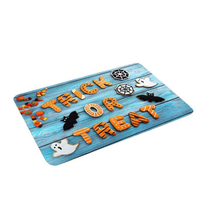 

Siaonvr Halloween Pumpkin Bathroom Kitchen Anti-Slip Floor Mat Doormat Foot Pad